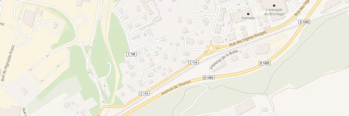 Plan du 562 Rue des Vignes Rouges à Publier