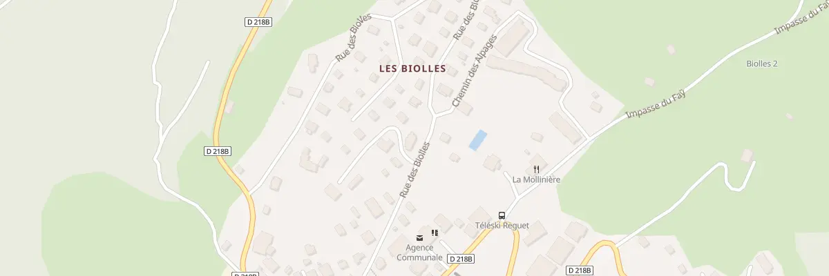 Plan du 626 Rue des Biolles à Notre-Dame-de-Bellecombe