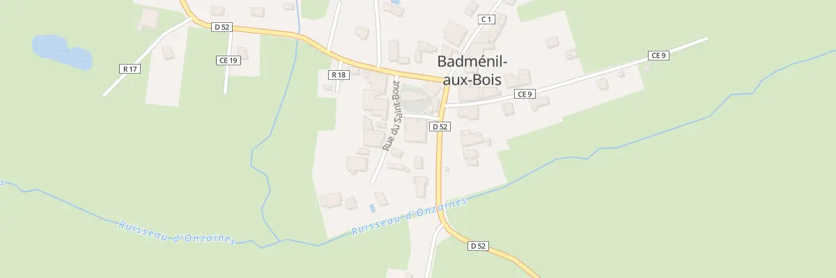 Plan du 5 Gr La Grande Rue à Badménil-aux-Bois