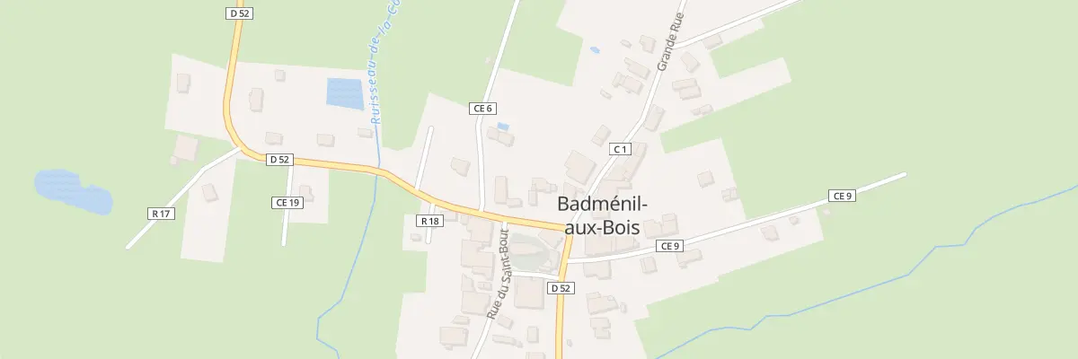Plan du 2 Rte d’Hadigny à Badménil-aux-Bois