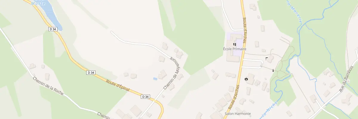 Plan du 6 Che de Moyemont à Raon-aux-Bois