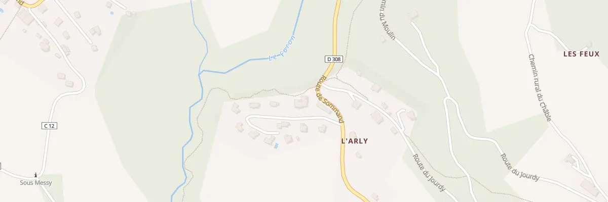 Plan du 2 Imp de l’Arly à Mieussy