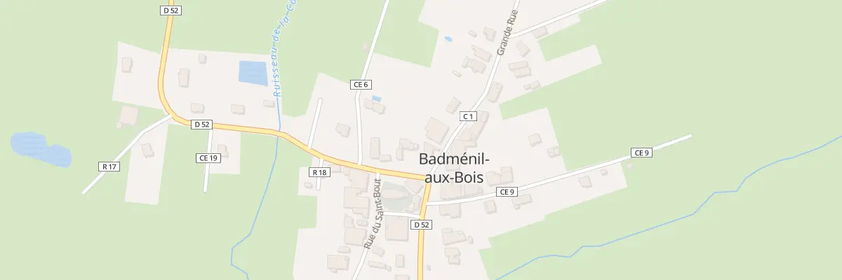 Plan du 9 Gr La Grande Rue à Badménil-aux-Bois