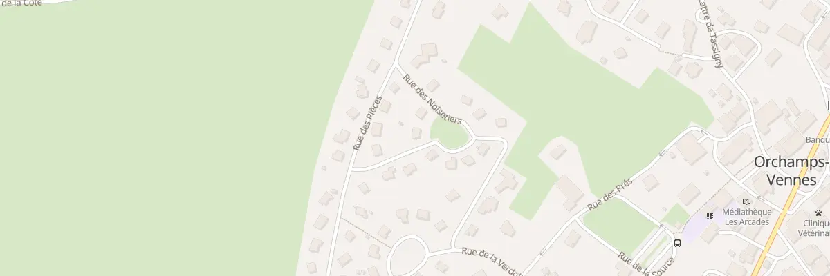 Plan du 2 Rue de l’Aubépine à Orchamps-Vennes