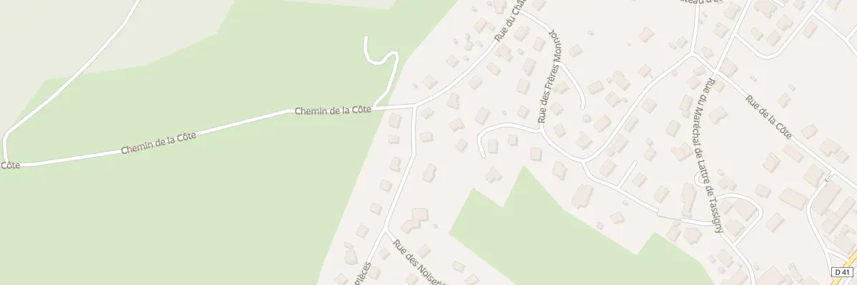 Plan du 1 Rue des Pièces à Orchamps-Vennes