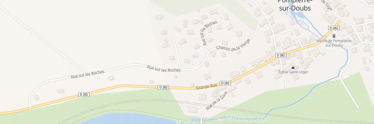 Plan du 2 Rue du Lotissement Paillot à Pompierre-sur-Doubs