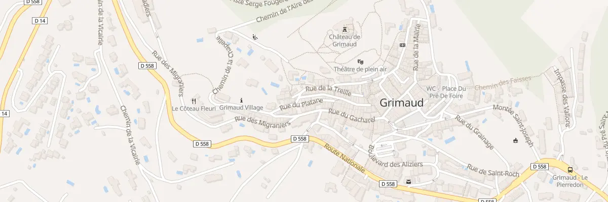 Plan du 2 Rue du Platane à Grimaud
