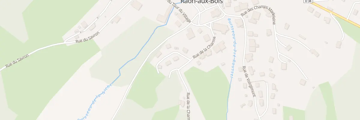 Plan du 12 Rue de la Rochère à Raon-aux-Bois