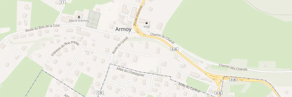 Plan du 137 Che du Camp Romain à Armoy