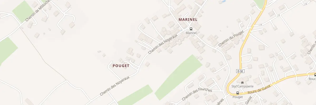 Plan du 121 Che des Noyereaux à Marin