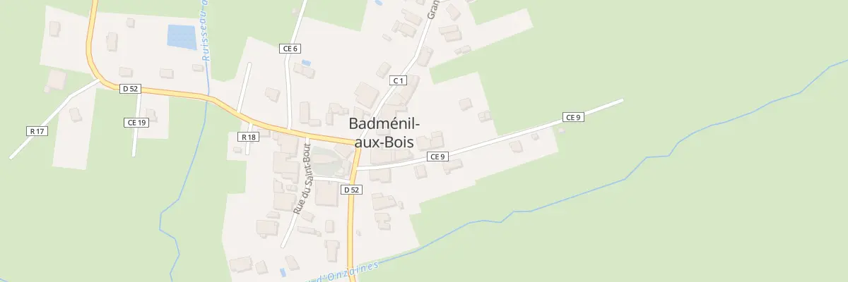 Plan du 1 Rue du Pertuys à Badménil-aux-Bois