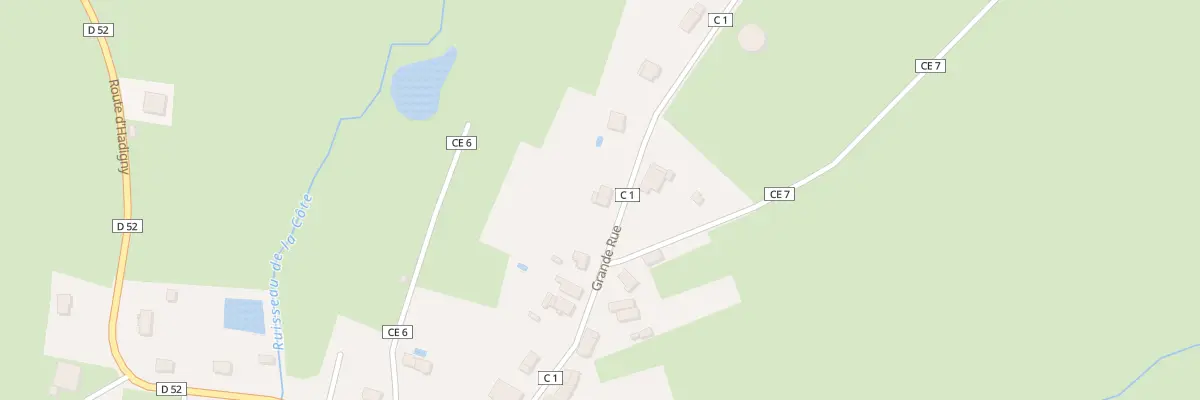 Plan du 19B Gr La Grande Rue à Badménil-aux-Bois