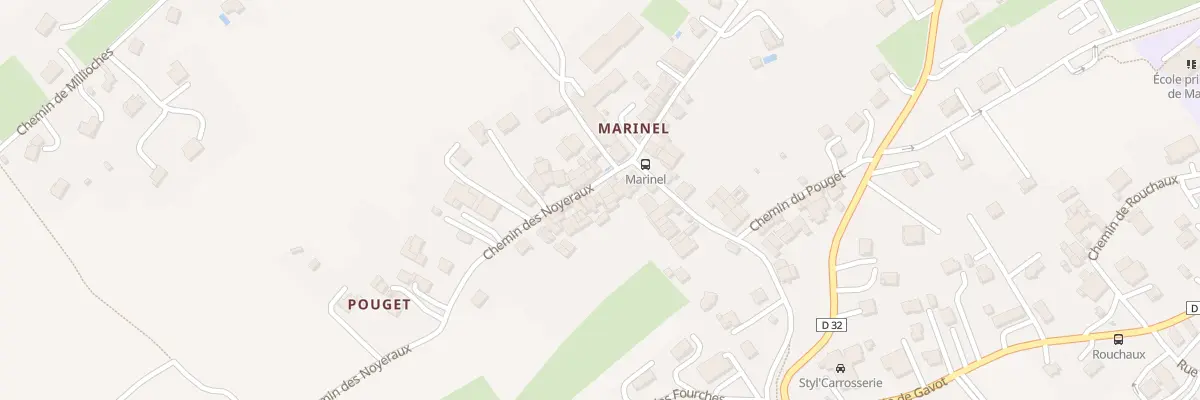 Plan du 33 Che des Noyereaux à Marin