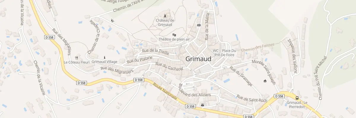 Plan du 1 Rue du Baou à Grimaud