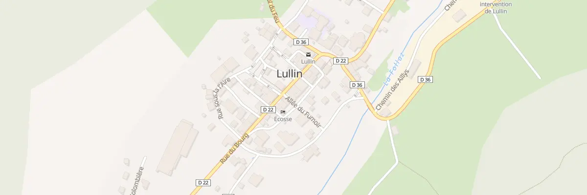 Plan du 75 Rue du Bourg à Lullin