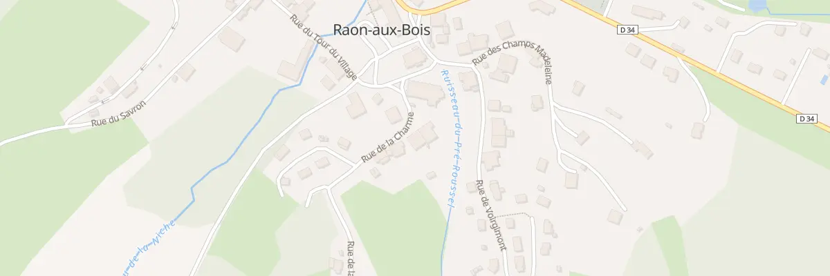 Plan du 3 Rue de la Charme à Raon-aux-Bois