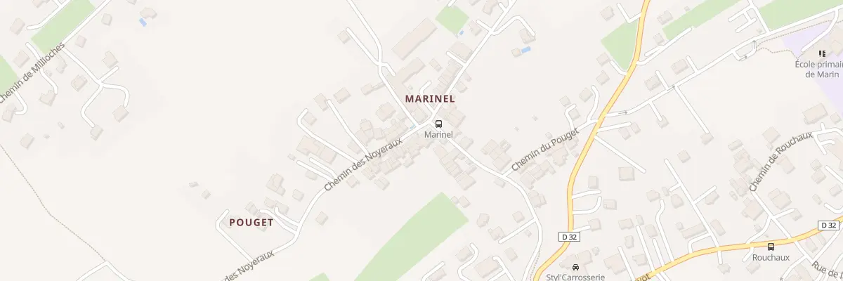Plan de Marinel à Marin