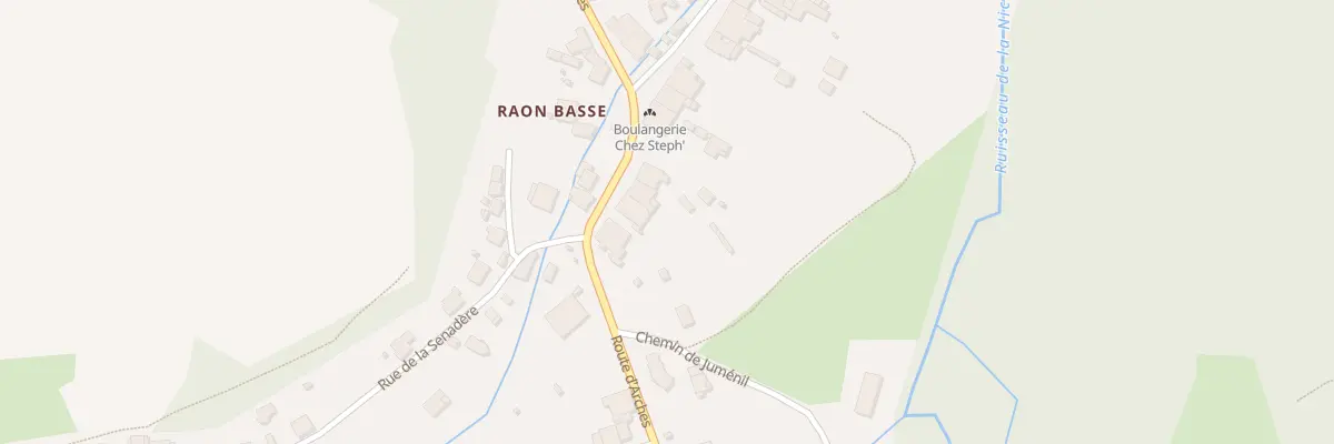 Plan du 52 Rte d’Arches à Raon-aux-Bois