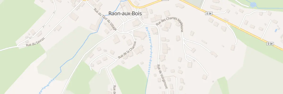 Plan du 1 Rue de la Charme à Raon-aux-Bois