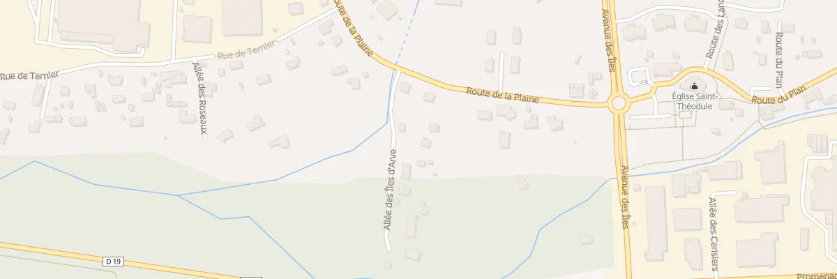Plan du 75 All des Iles d’Arve à Thyez