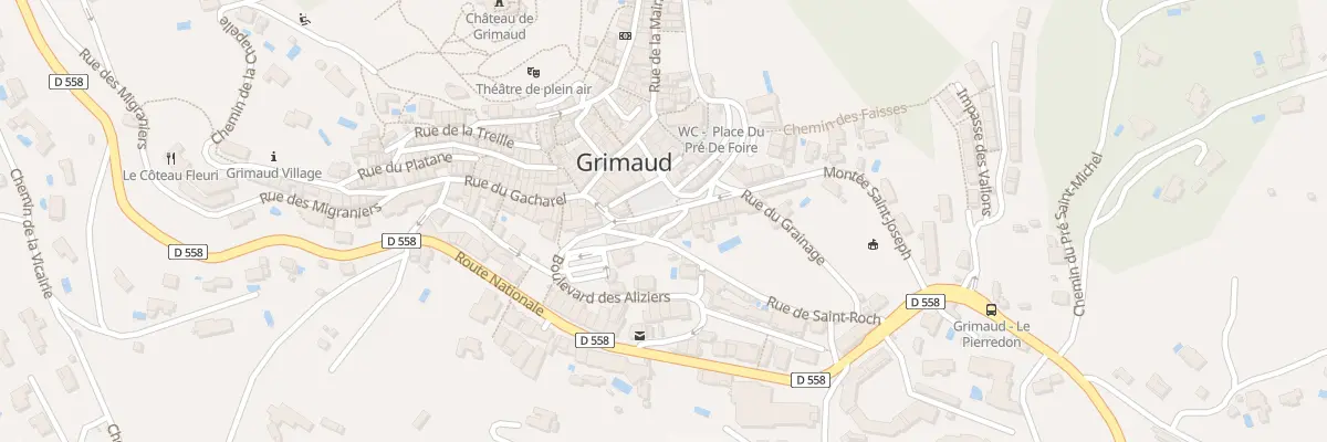 Plan du 12 Bd des Micocouliers à Grimaud