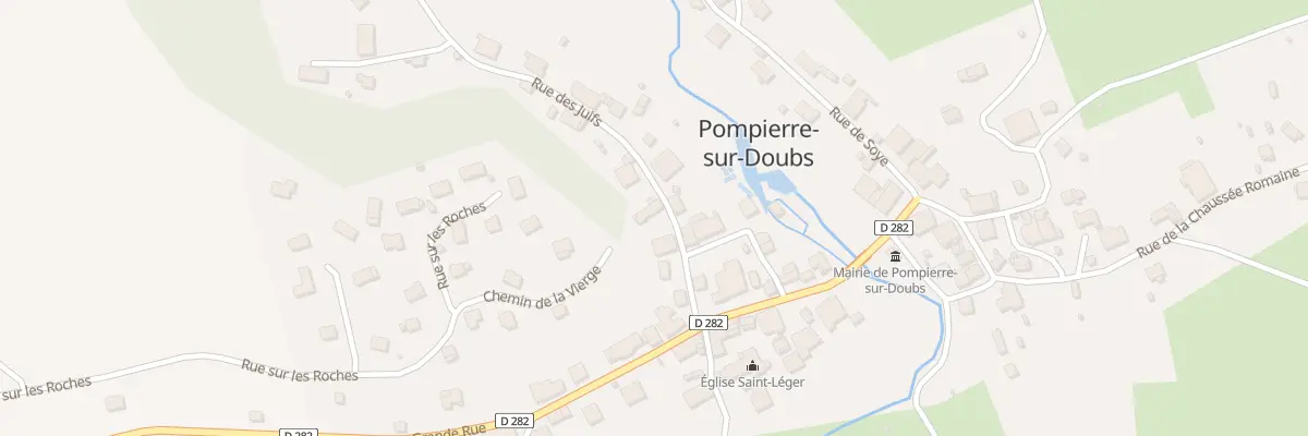 Plan du 7 Rue des Juifs à Pompierre-sur-Doubs