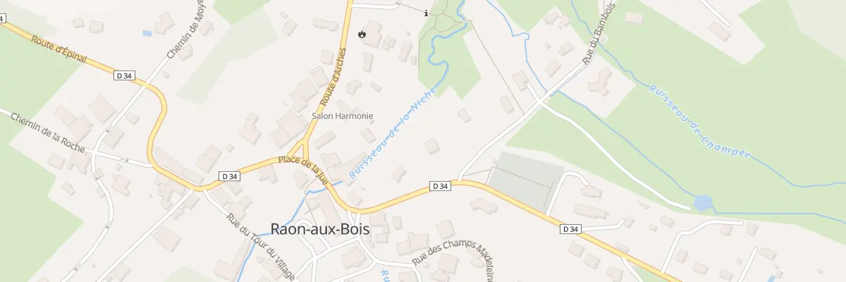 Plan du 9 Rte de Remiremont à Raon-aux-Bois
