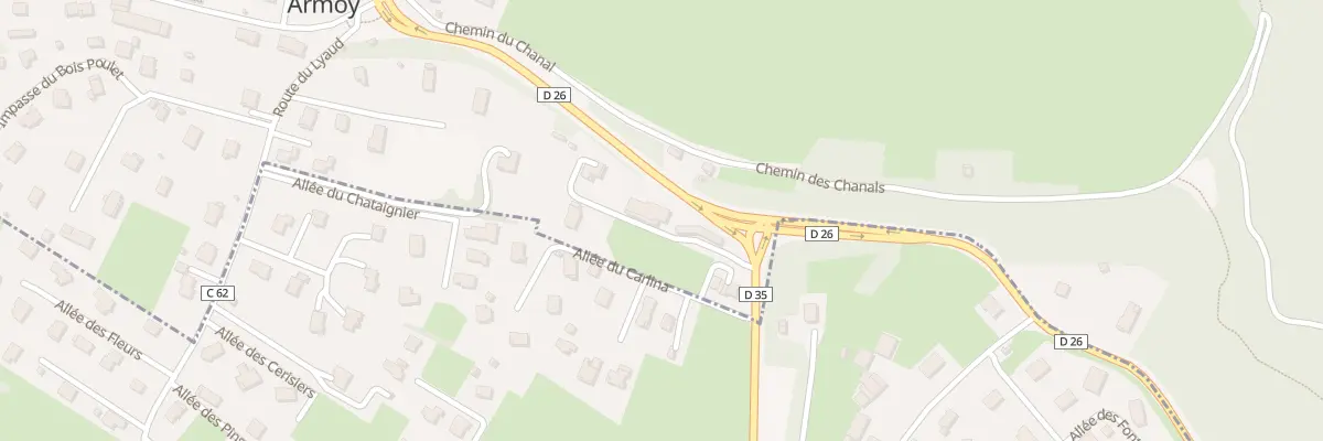 Plan du 20 Rte d’Armoy à Armoy