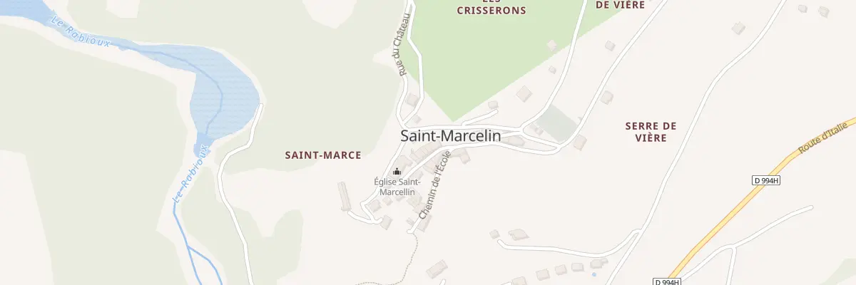 Plan du 5290 Saint Marcellin à Châteauroux-les-Alpes