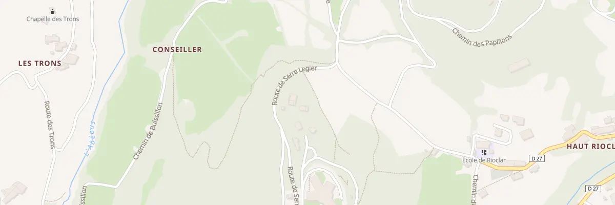 Plan du 1700 Rte de Serre Legier à Méolans-Revel
