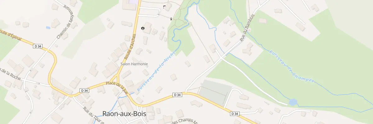 Plan du 3 Rue du Bambois à Raon-aux-Bois