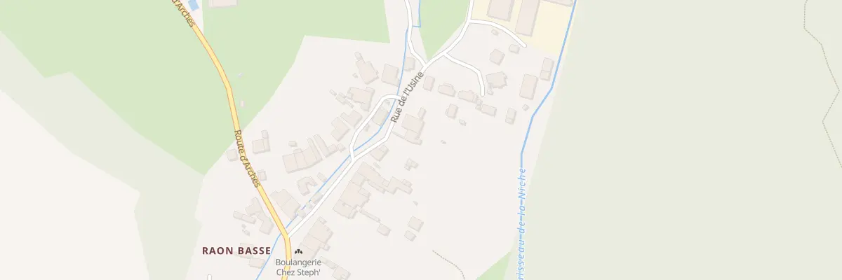 Plan du 18 Rue de l’Usine à Raon-aux-Bois