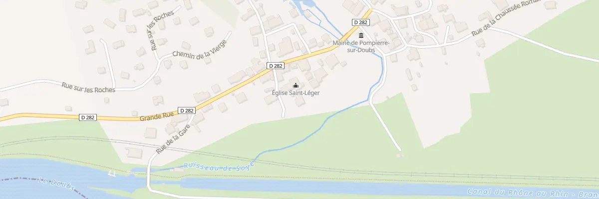Plan du 1 Che de l’Eglise à Pompierre-sur-Doubs