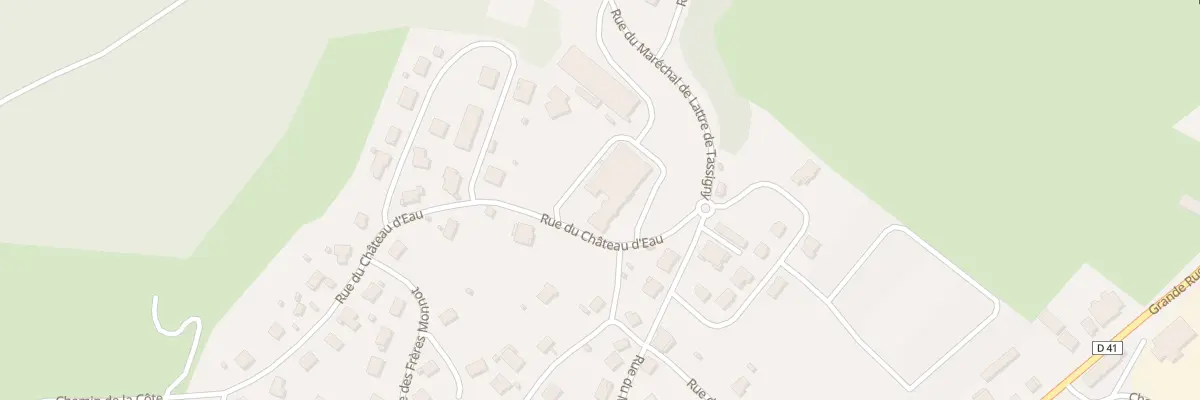 Plan du 4 Rue du Chateau d’Eau à Orchamps-Vennes