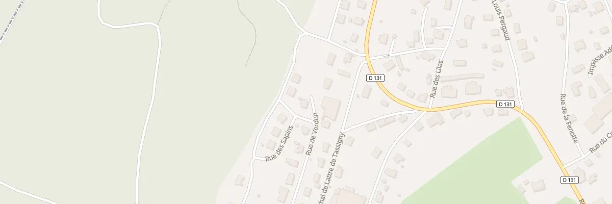 Plan du 13 Rue de Verdun à Orchamps-Vennes