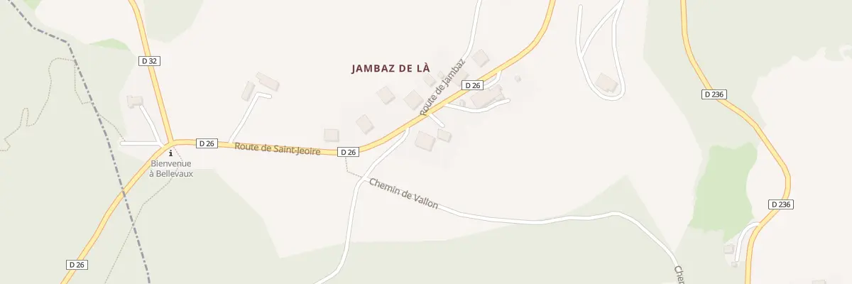 Plan du 2743 Rte de Saint Jeoire à Bellevaux