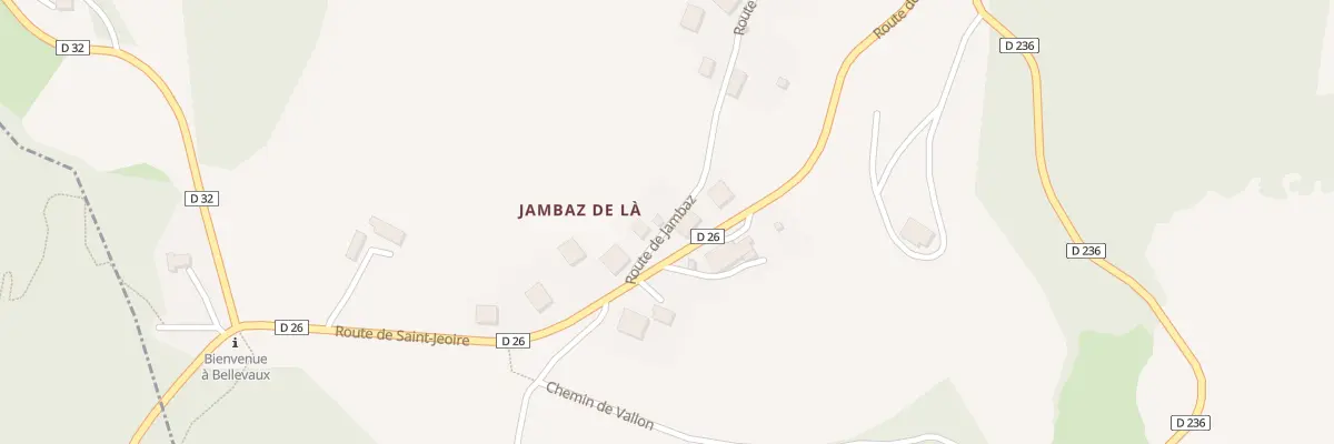 Plan du 1010 Rte de Jambaz à Bellevaux
