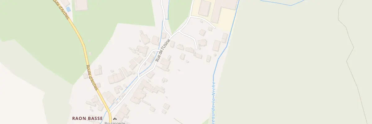 Plan du 22 Rue de l’Usine à Raon-aux-Bois