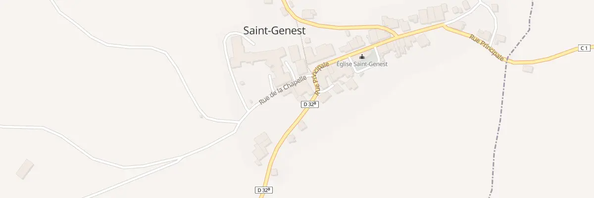 Plan du 27 Rue Principale à Saint-Genest