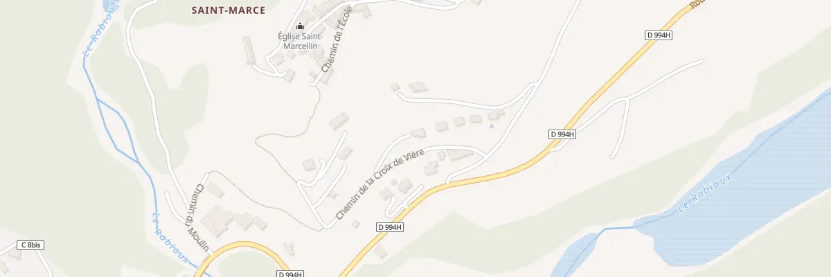 Plan du 5557 Saint Marcellin à Châteauroux-les-Alpes