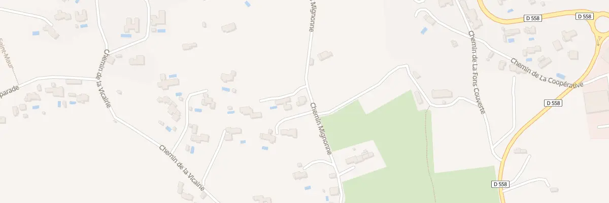Plan du 6001 Che de Mignonne à Grimaud