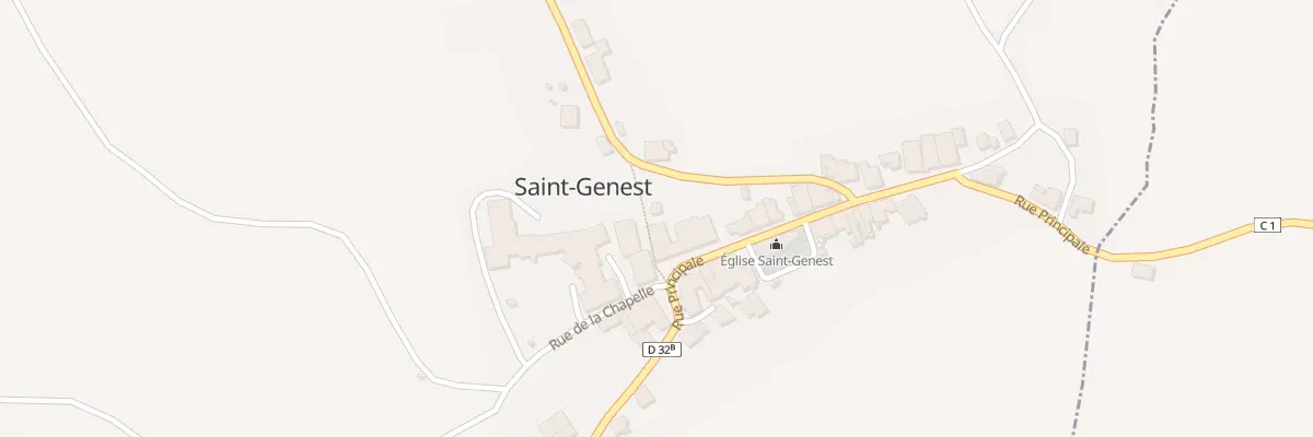 Plan du 25 Rue Principale à Saint-Genest