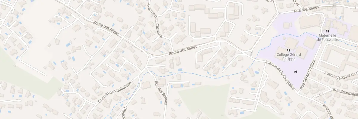Plan du 221 Rte des Mines à Cogolin