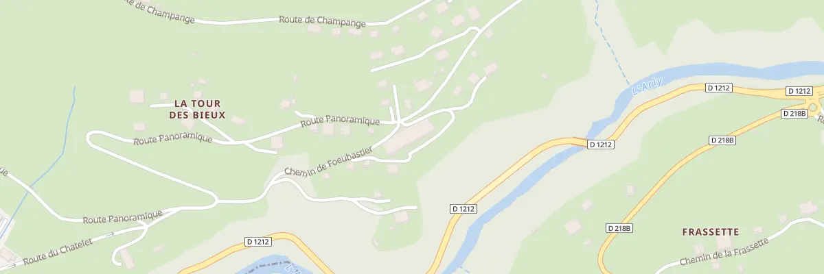 Plan du 1164 Rte Panoramique à Flumet