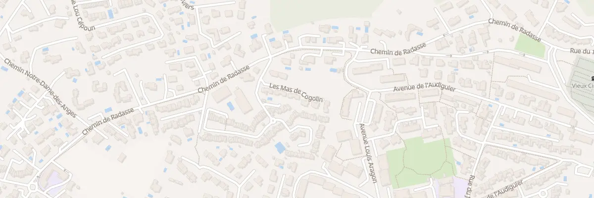 Plan du 505 Che de Radasse à Cogolin