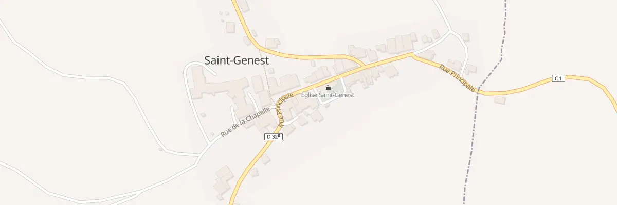 Plan du 14 Rue Principale à Saint-Genest