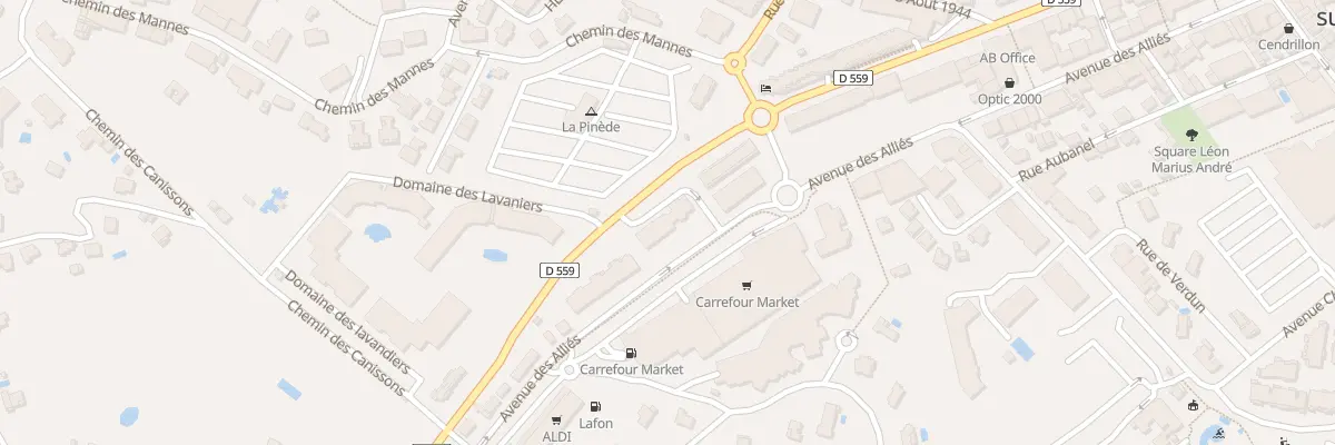Plan du 5000 Res Cap Sud à Cavalaire-sur-Mer