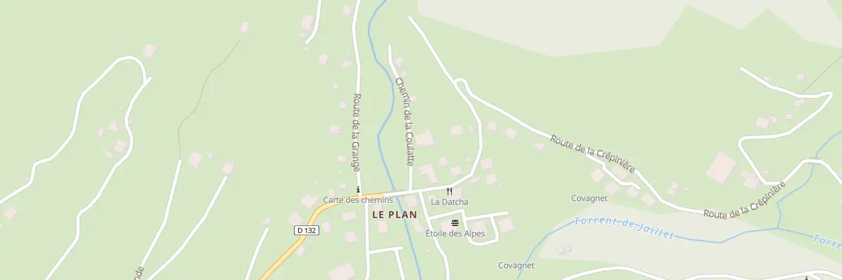 Plan du 52 Che de la Coulatte à La Giettaz