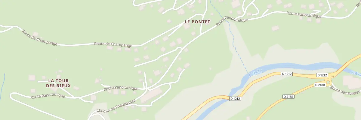 Plan du 1286 Rte Panoramique à Flumet