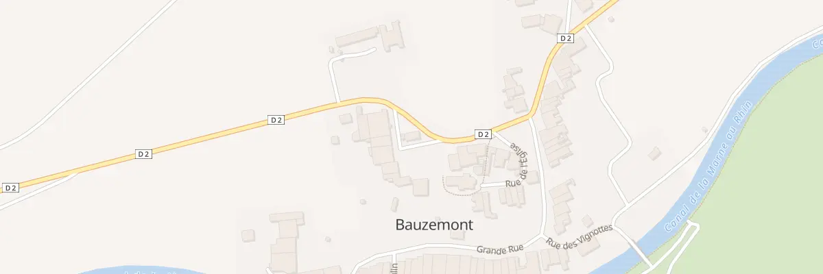Plan du 1 Quartier du Chateau à Bauzemont